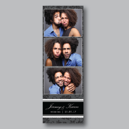 elegant photo booth strip