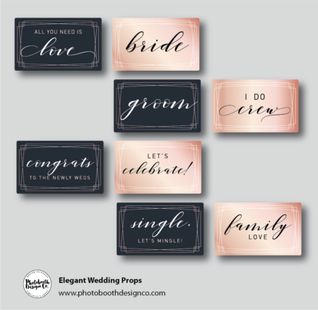 Elegant Wedding Photobooth Props