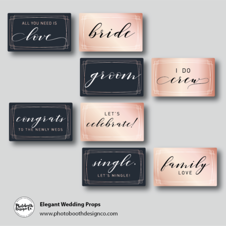 Elegant Wedding Photobooth Props