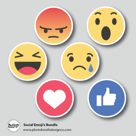 printable emoji photo booth props