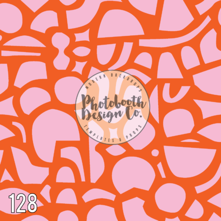 128 Orange Pink Shapes